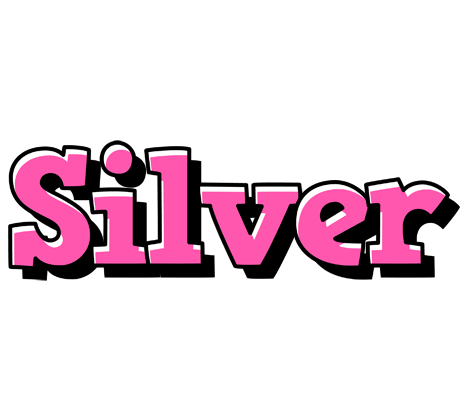 Silver girlish logo