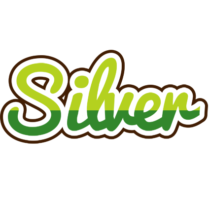 Silver golfing logo