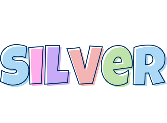 Silver pastel logo