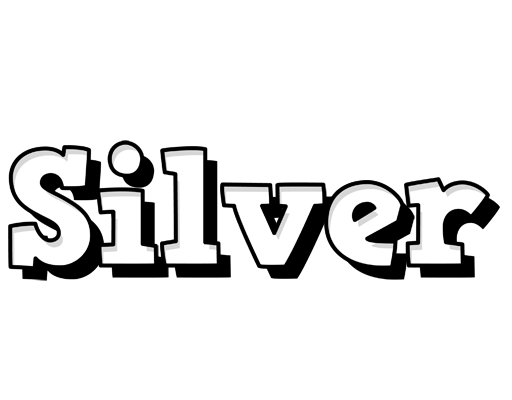 Silver snowing logo
