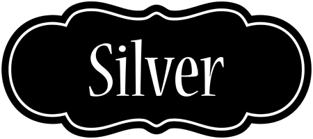 Silver welcome logo