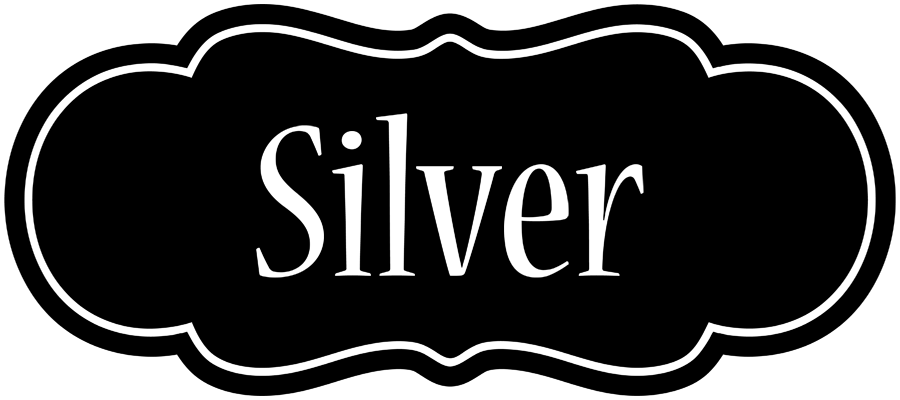 Silver welcome logo