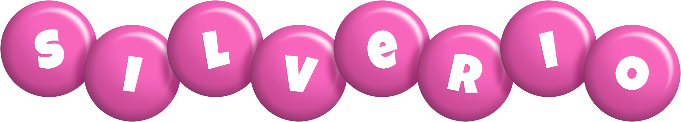 Silverio candy-pink logo