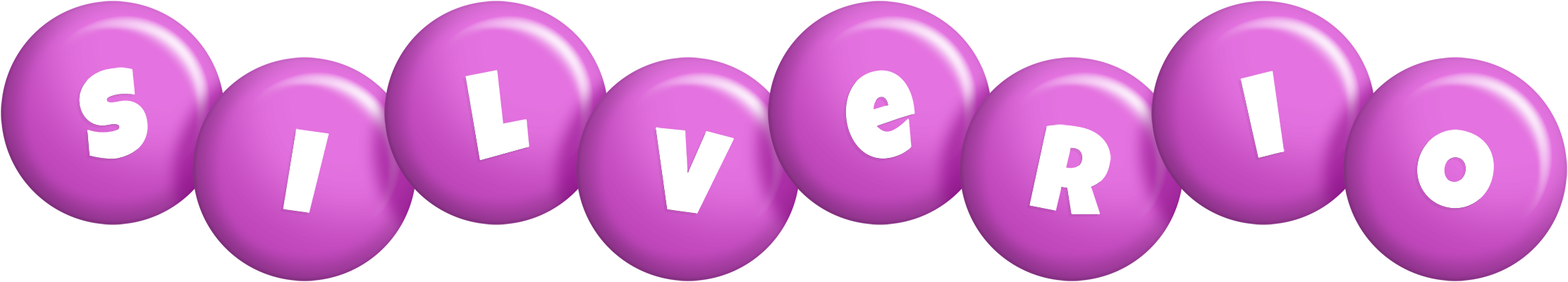 Silverio candy-purple logo