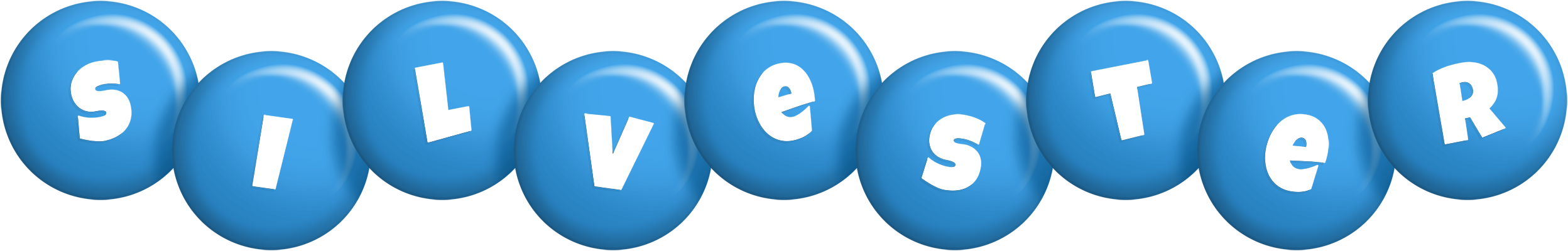 Silvester candy-blue logo