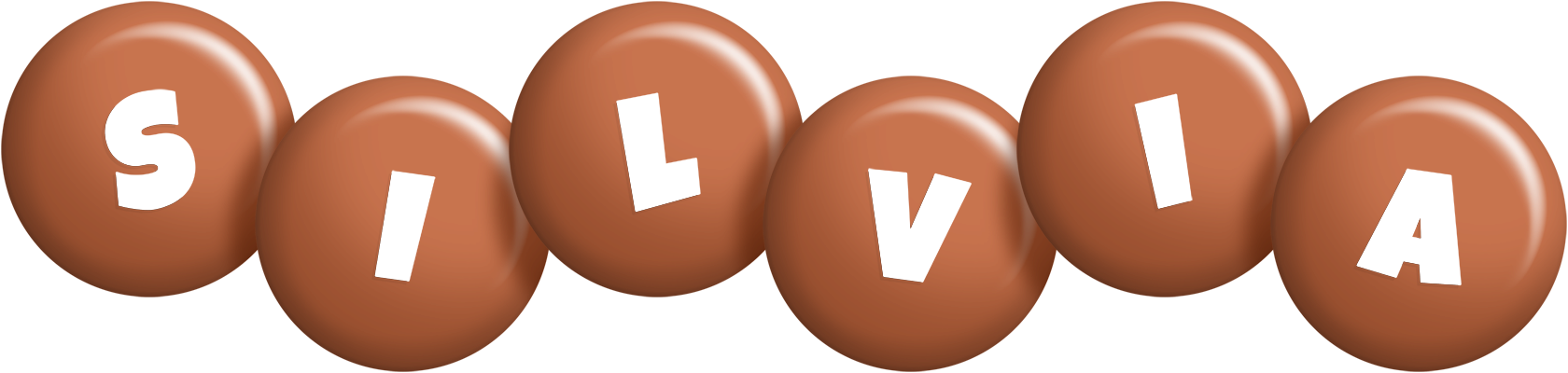 Silvia candy-brown logo