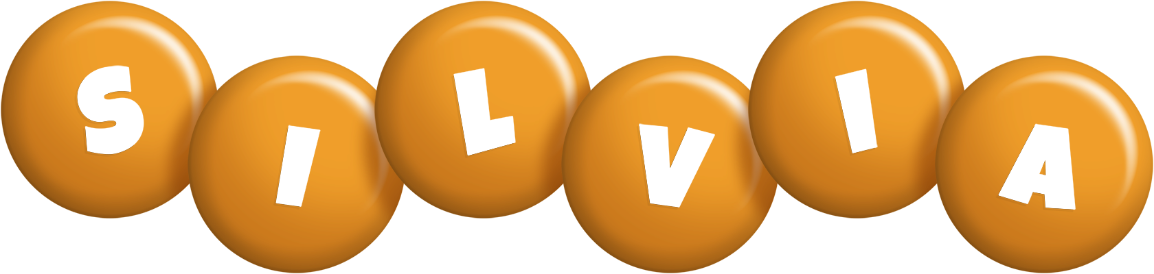Silvia candy-orange logo