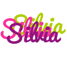 Silvia flowers logo