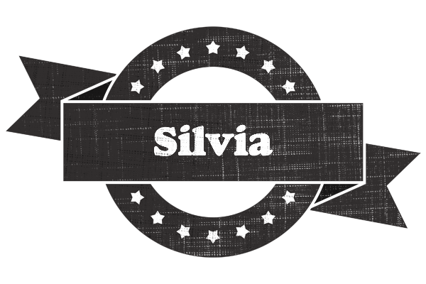 Silvia grunge logo