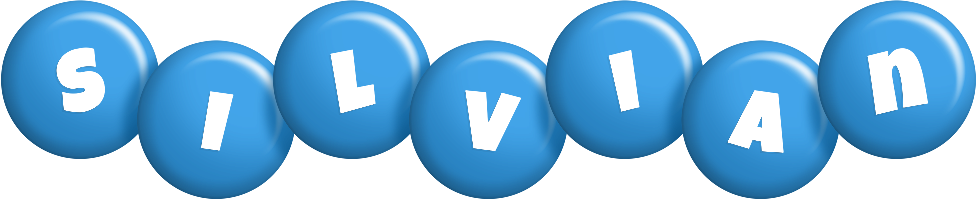 Silvian candy-blue logo
