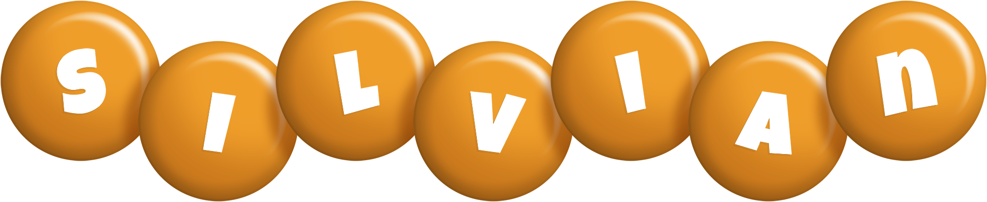 Silvian candy-orange logo