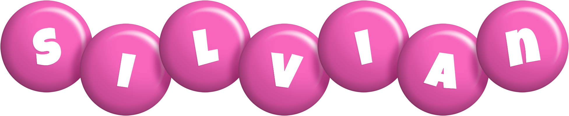 Silvian candy-pink logo