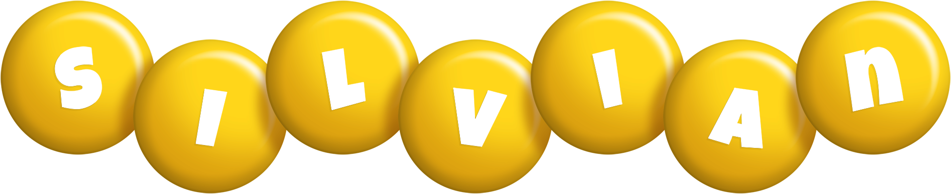 Silvian candy-yellow logo
