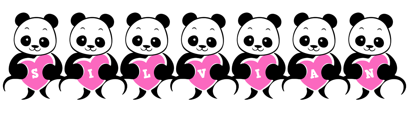 Silvian love-panda logo