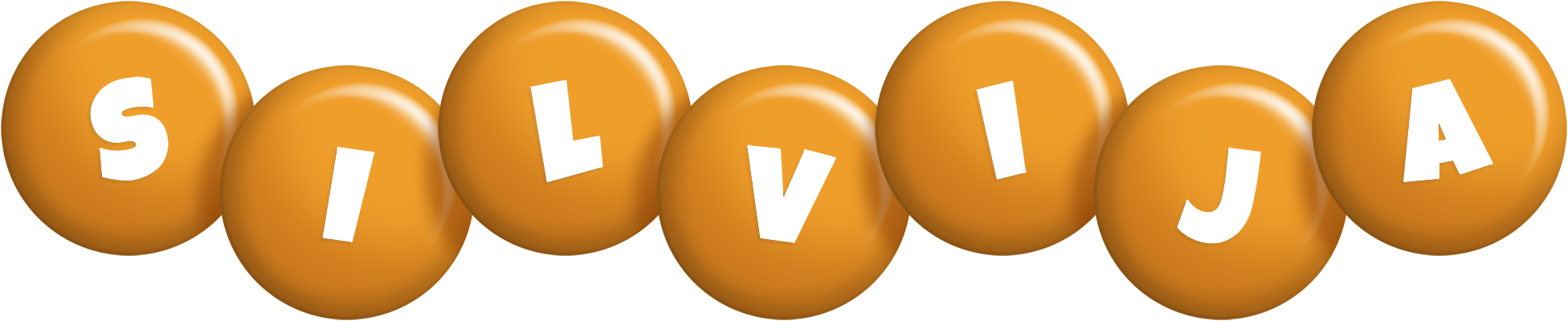 Silvija candy-orange logo