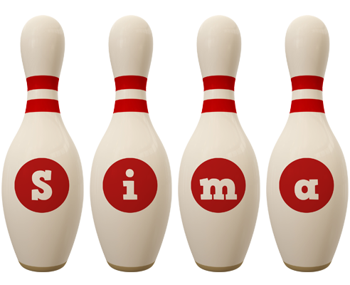 Sima bowling-pin logo