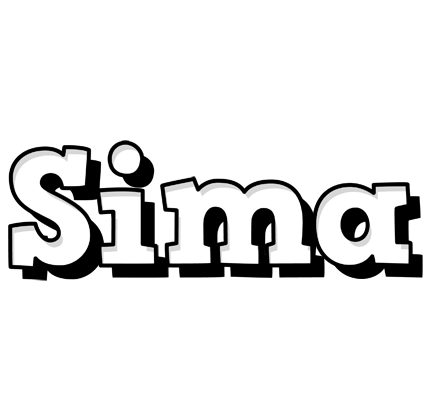 Sima snowing logo