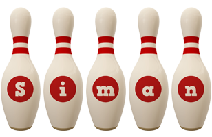 Siman bowling-pin logo