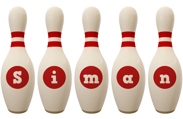 Siman bowling-pin logo
