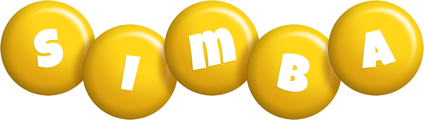 Simba candy-yellow logo