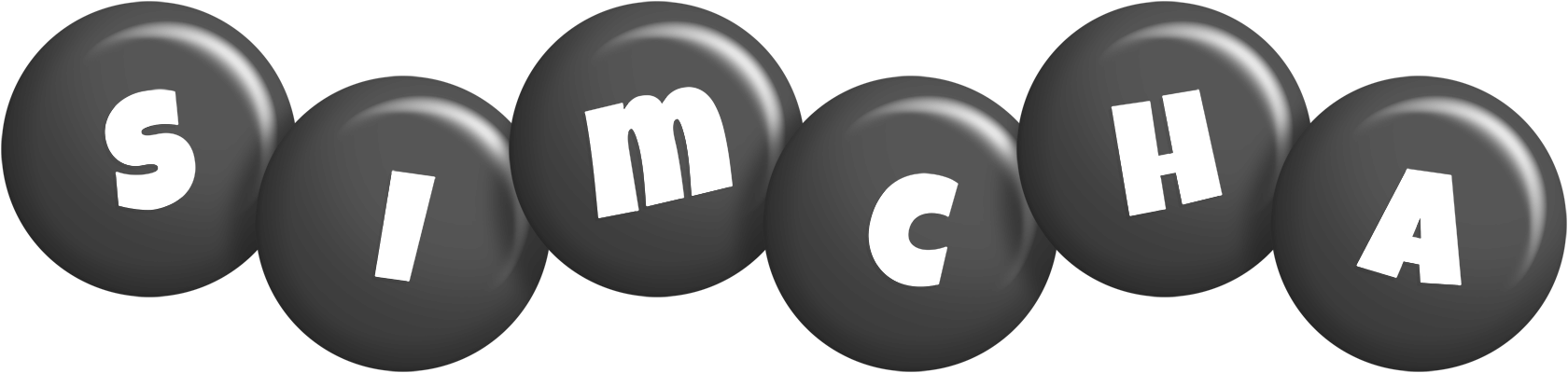 Simcha candy-black logo