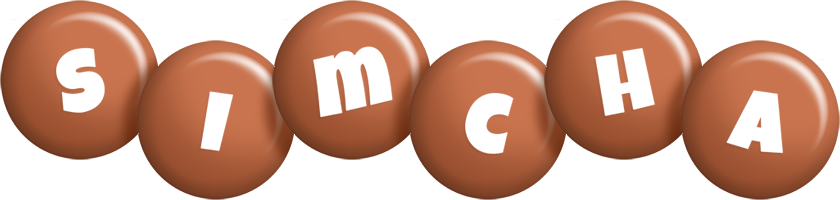 Simcha candy-brown logo