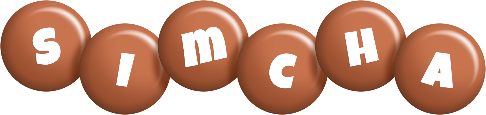 Simcha candy-brown logo