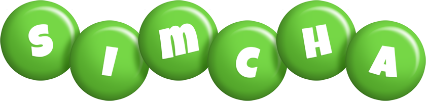 Simcha candy-green logo