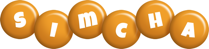 Simcha candy-orange logo