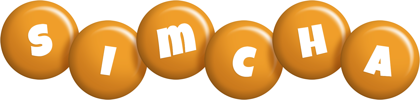 Simcha candy-orange logo