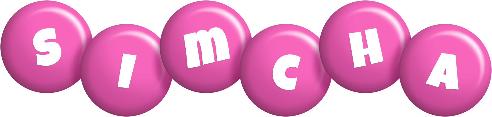 Simcha candy-pink logo