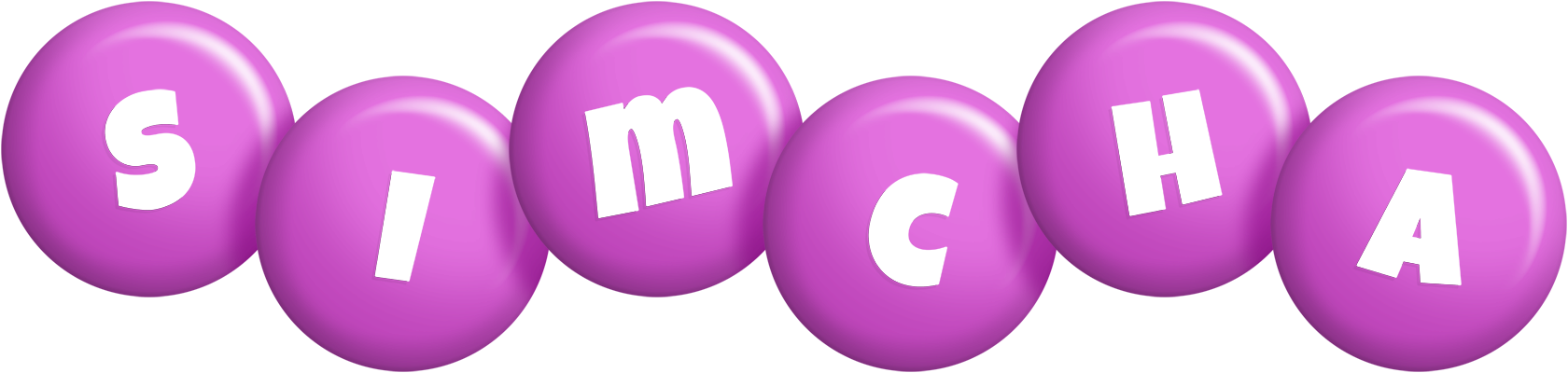 Simcha candy-purple logo