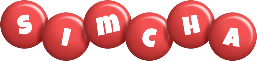 Simcha candy-red logo