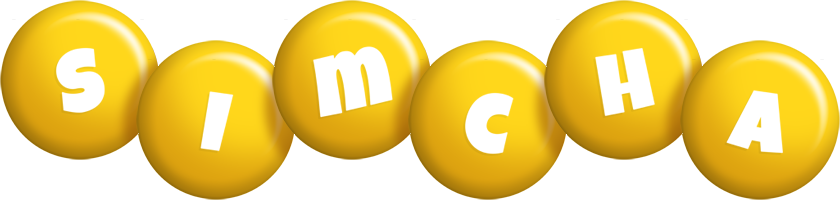 Simcha candy-yellow logo