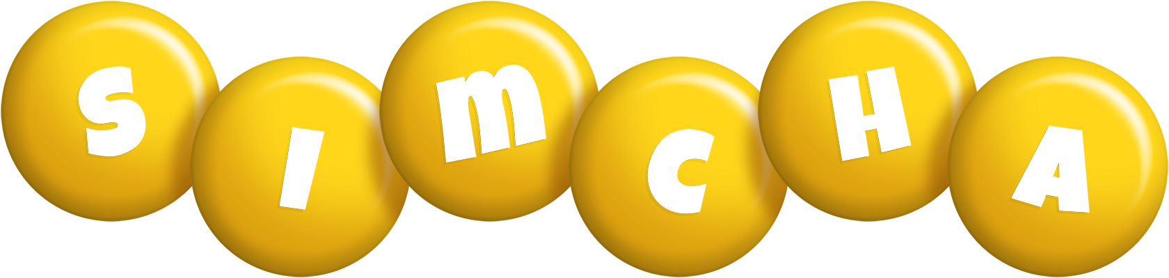 Simcha candy-yellow logo