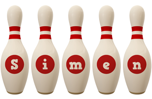 Simen bowling-pin logo