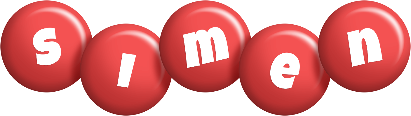 Simen candy-red logo