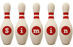 Simin bowling-pin logo