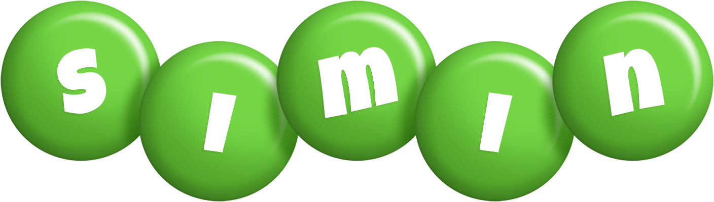 Simin candy-green logo