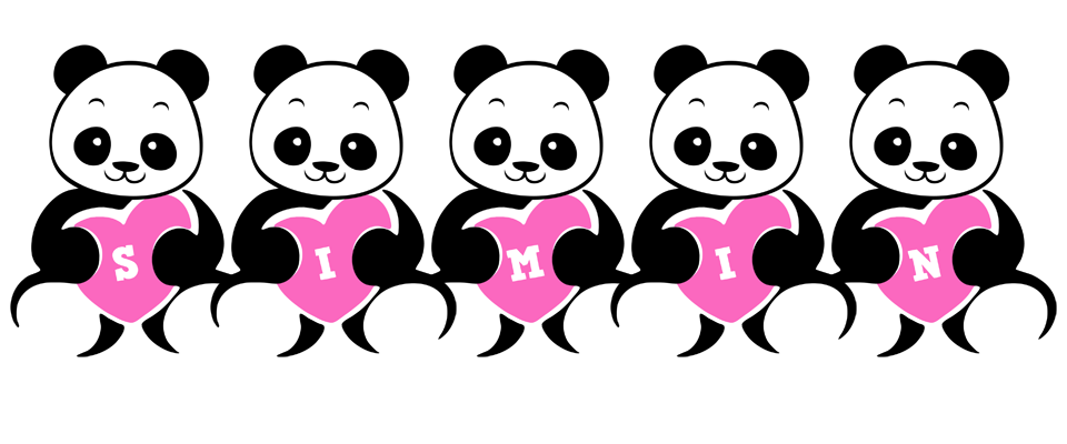 Simin love-panda logo