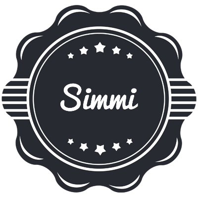 Simmi badge logo