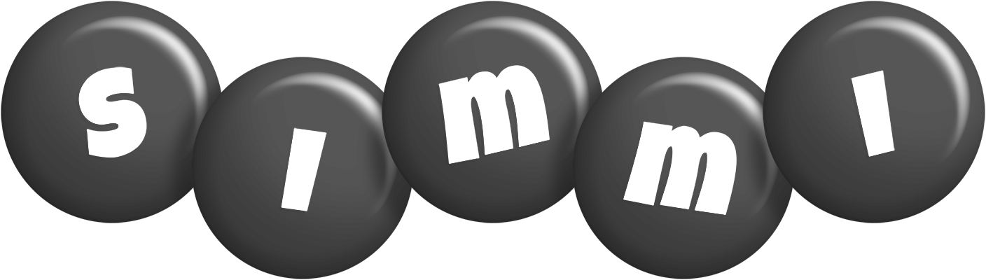 Simmi candy-black logo