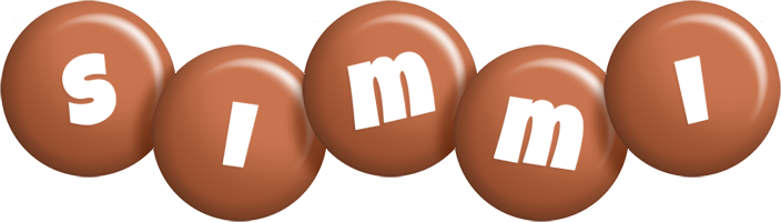 Simmi candy-brown logo