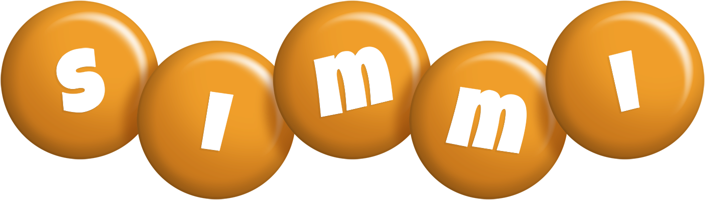 Simmi candy-orange logo