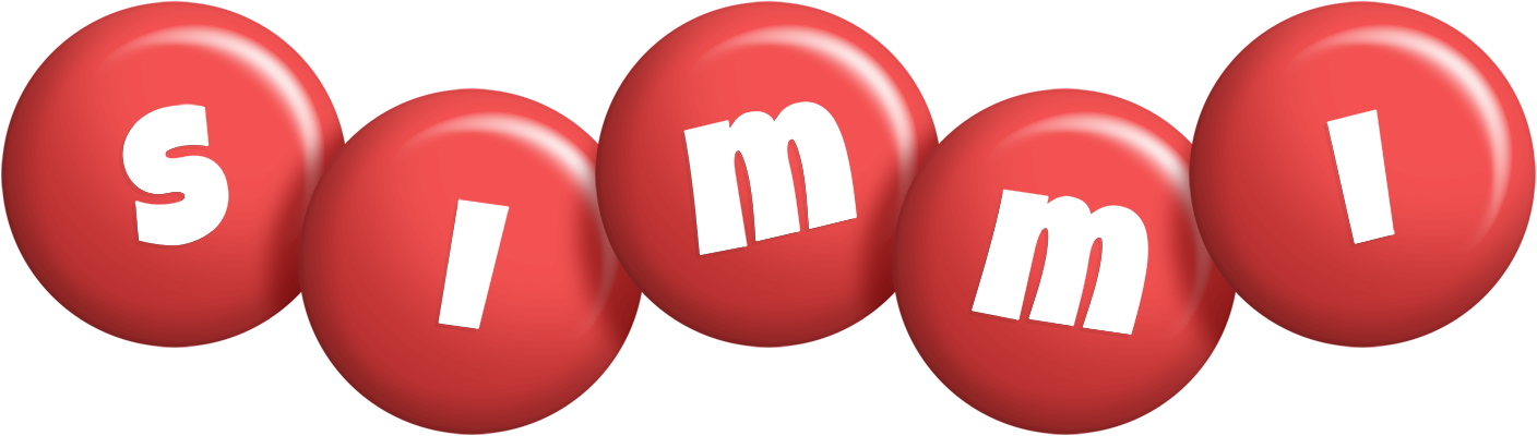Simmi candy-red logo