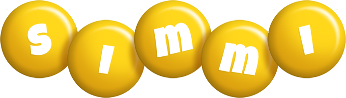 Simmi candy-yellow logo