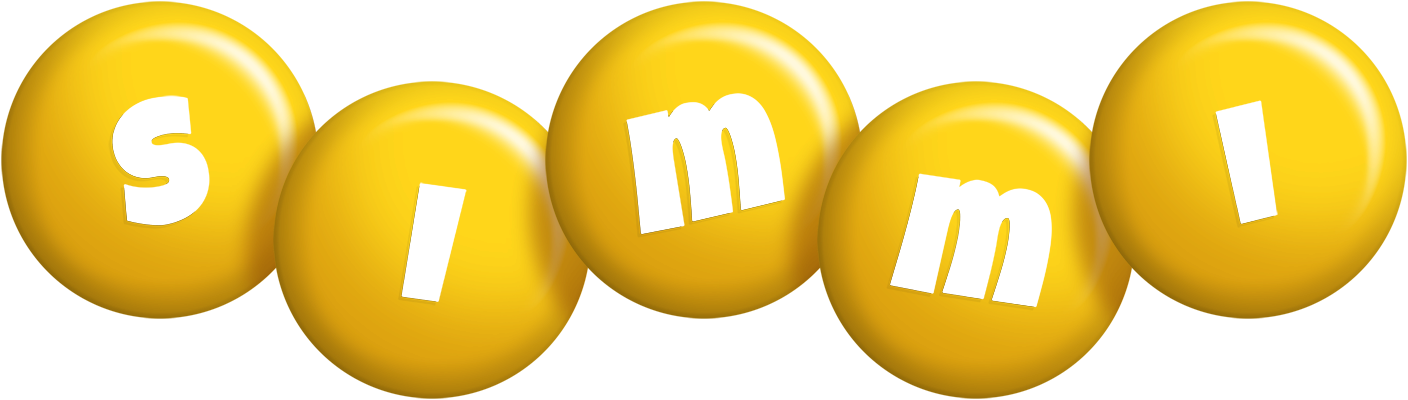Simmi candy-yellow logo