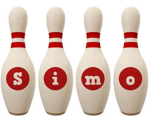Simo bowling-pin logo