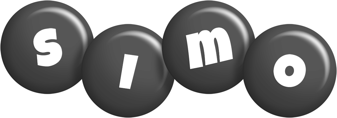 Simo candy-black logo