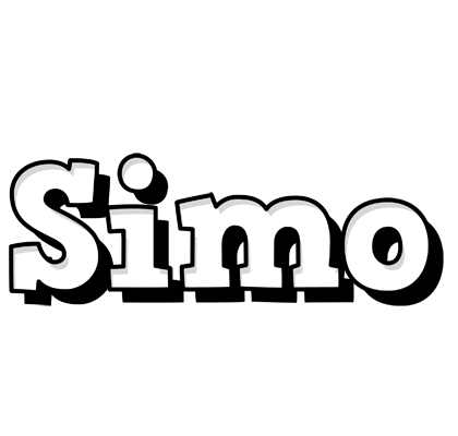 Simo snowing logo